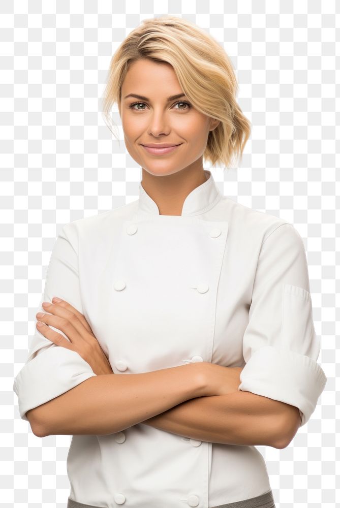 PNG A chef portrait standing blonde. AI generated Image by rawpixel.