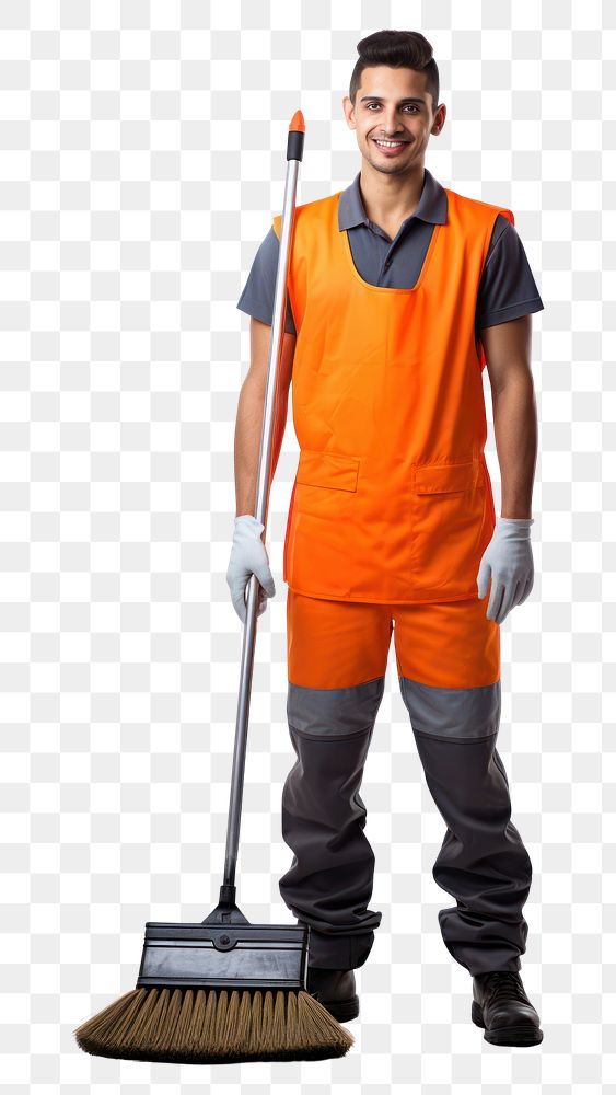 PNG A cleaner standing cleaning working. AI generated Image by rawpixel.