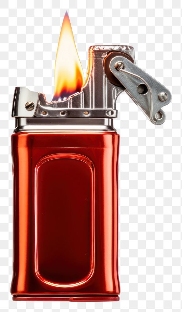 PNG Fire form lighter white background burning machine.