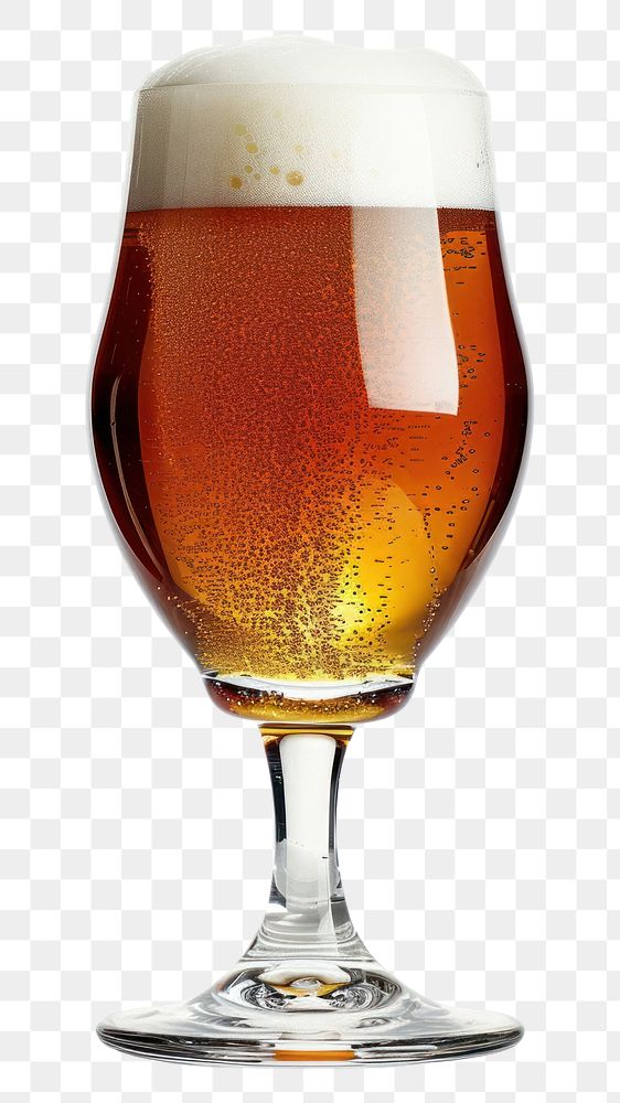 PNG  A craft beer glass drink lager white background.
