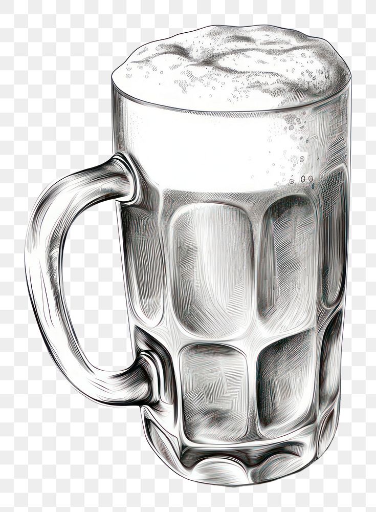 PNG Beer drawing sketch drink. AI generated Image by rawpixel.