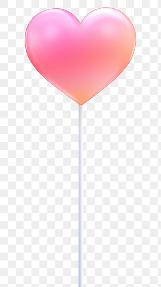 PNG  Candy lollipop balloon heart. AI generated Image by rawpixel.