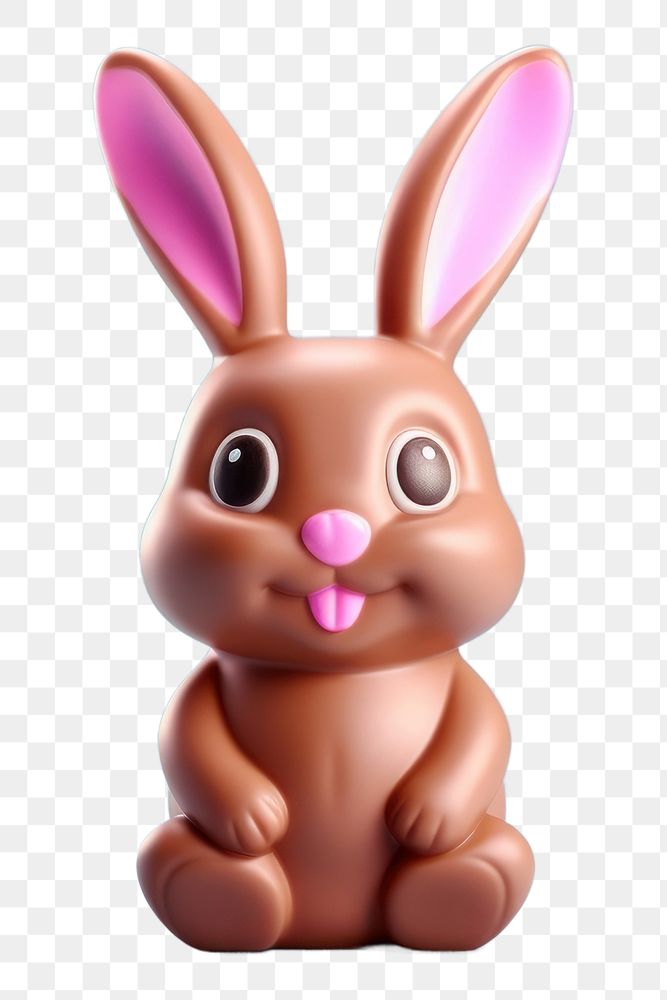 PNG Easter chocolate bunny animal mammal cute. AI generated Image by rawpixel.