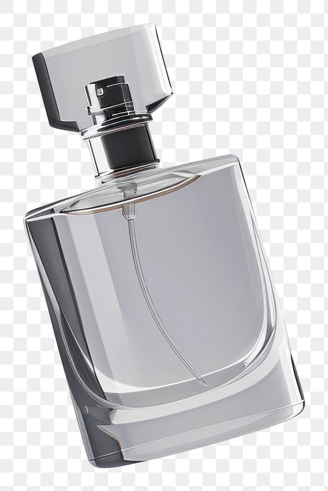PNG Perfum glass bottle mockup cosmetics perfume single object.