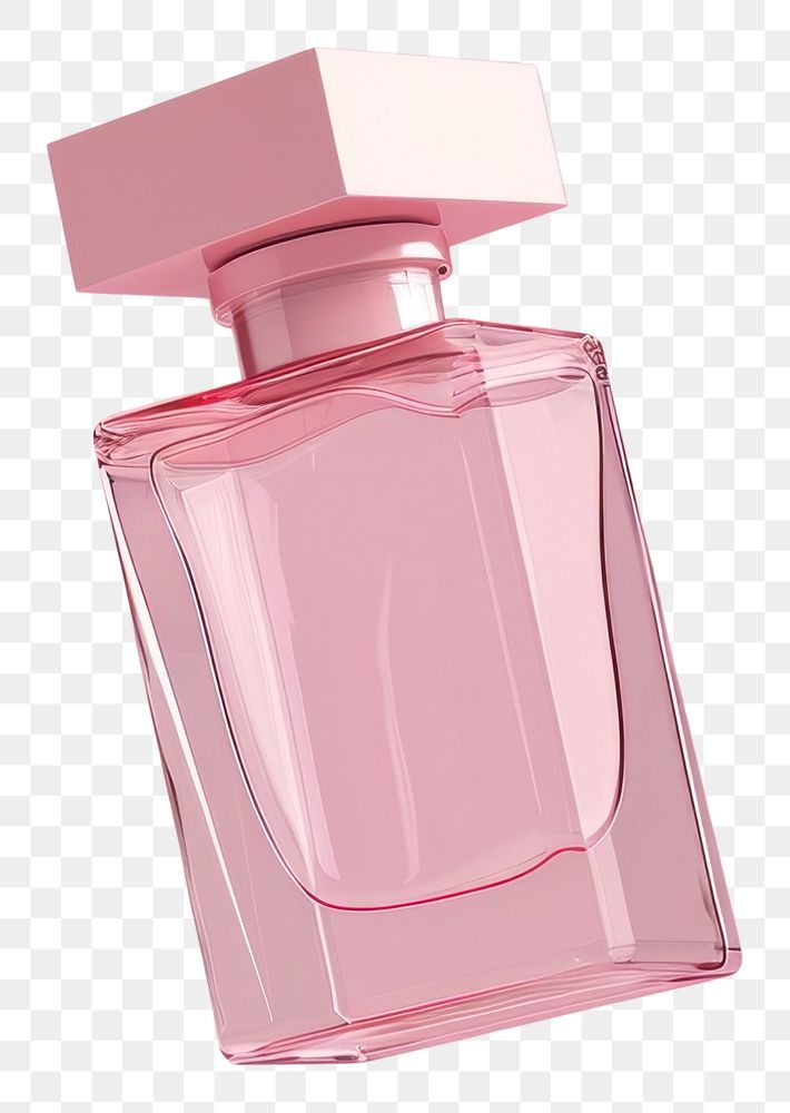 PNG Perfum glass bottle mockup cosmetics perfume pink.