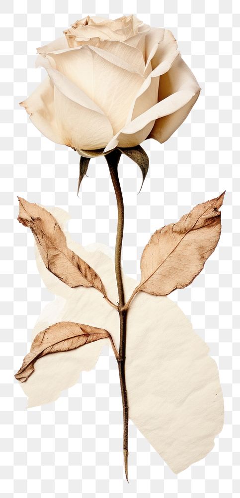 PNG White rose flower petal plant