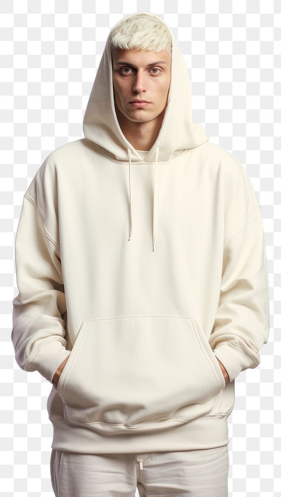 PNG Cream hoodie mockup sweatshirt fashion architecture.
