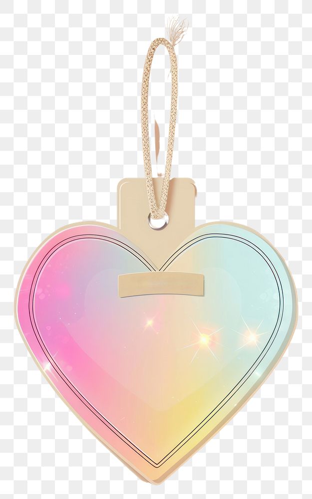 PNG  Hologram heart pendant jewelry locket. AI generated Image by rawpixel.