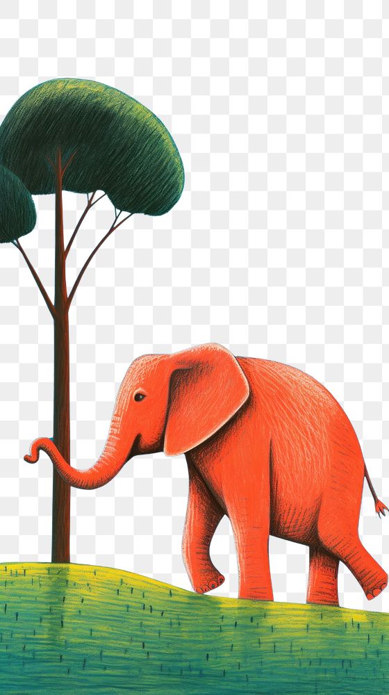 PNG  An elephant wildlife cartoon animal.