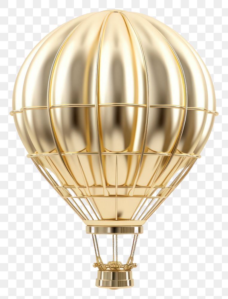 PNG  Balloon aircraft lamp gold.