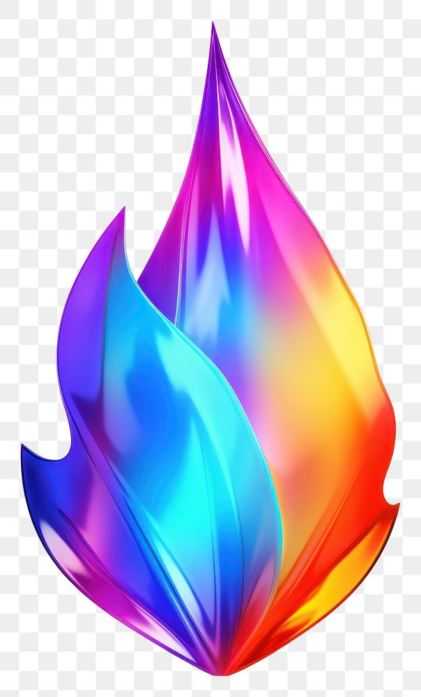 PNG  A fire icon iridescent pattern petal white background.
