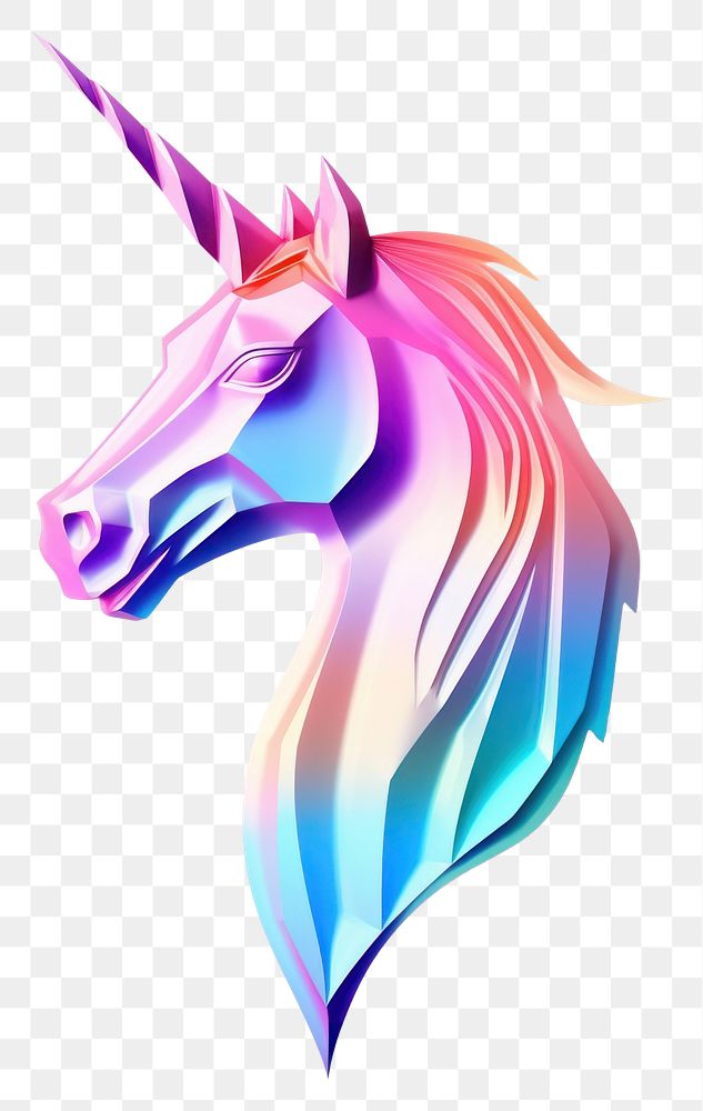 PNG A minimal Unicorn icon iridescent animal mammal purple.