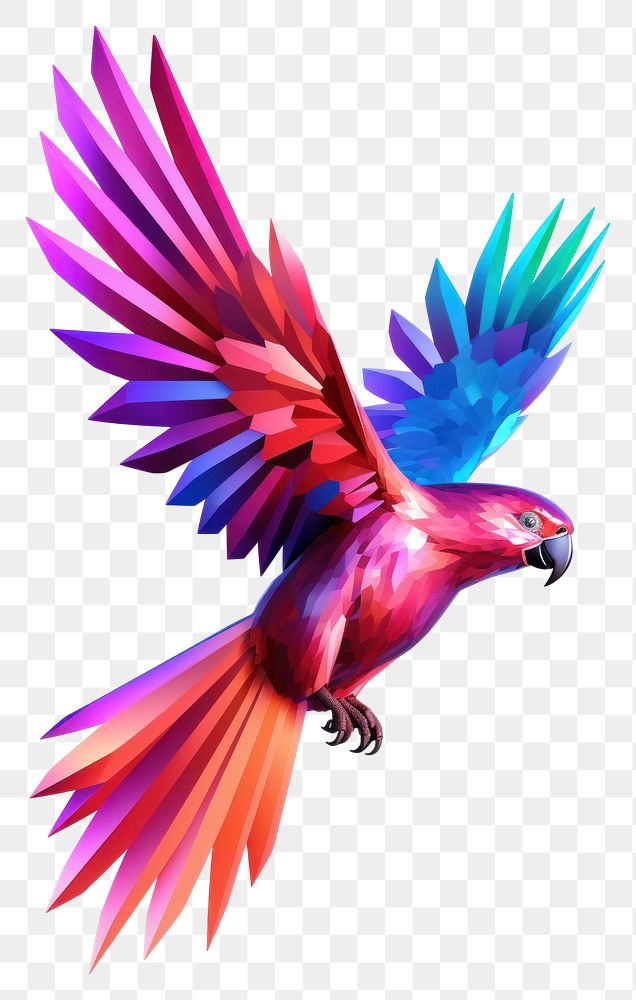 PNG A parrot icon iridescent animal flying bird.