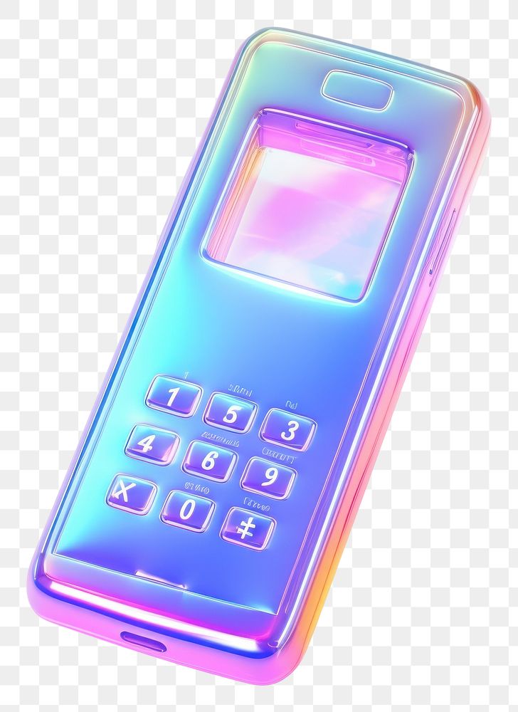 PNG A phone icon iridescent white background electronics calculator.