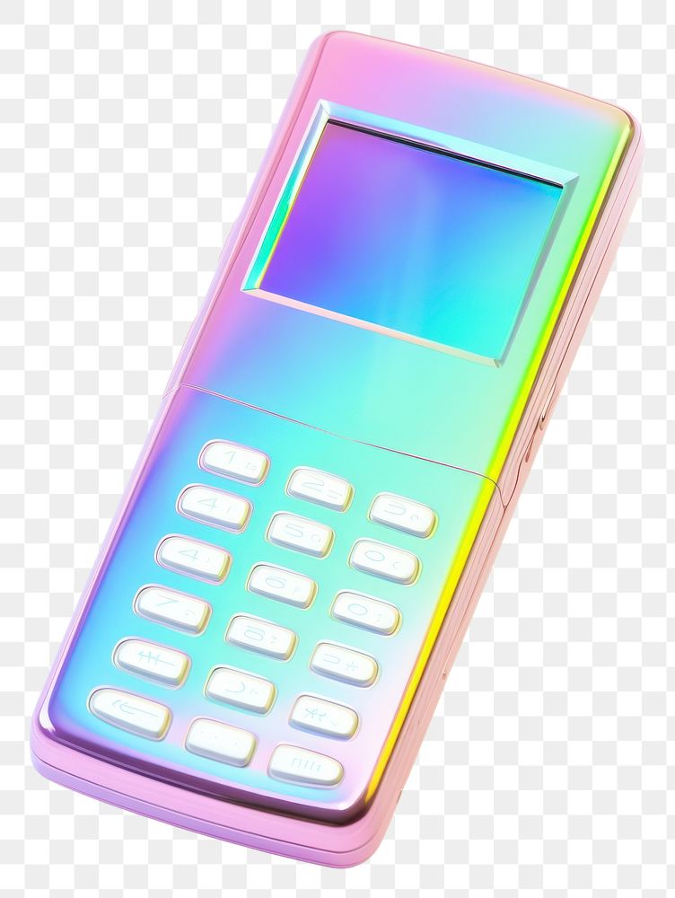 PNG A phone icon iridescent white background electronics calculator.