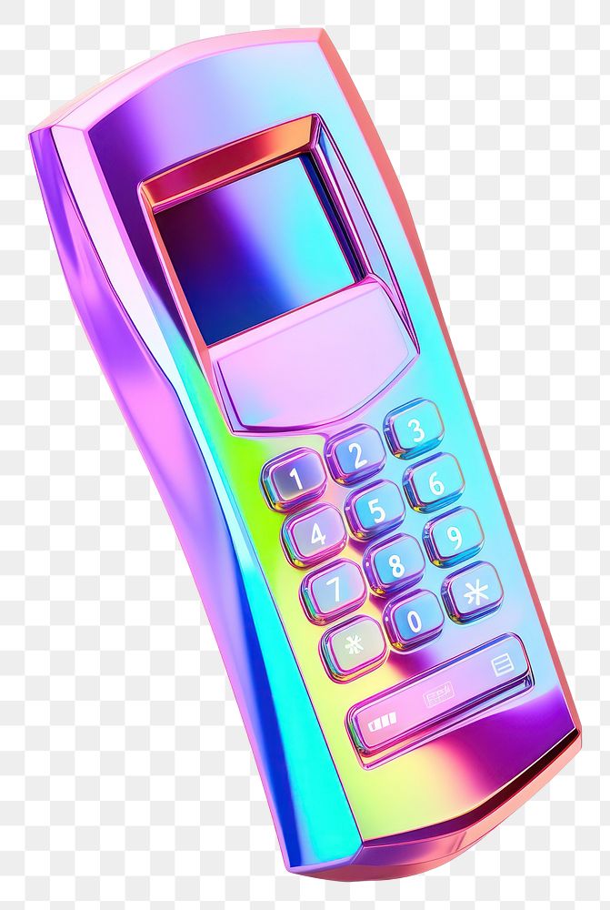 PNG A phone icon iridescent white background electronics calculator.