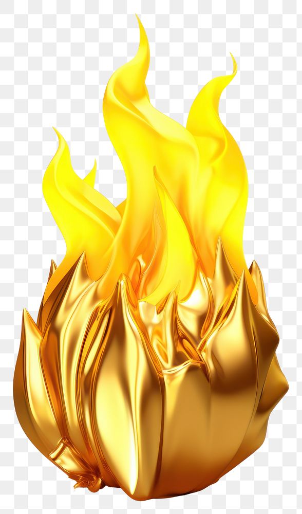 PNG Fire gold white background creativity.