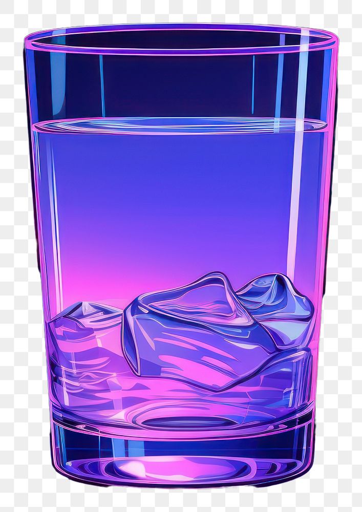 PNG  A glass purple drink blue. AI generated Image by rawpixel.