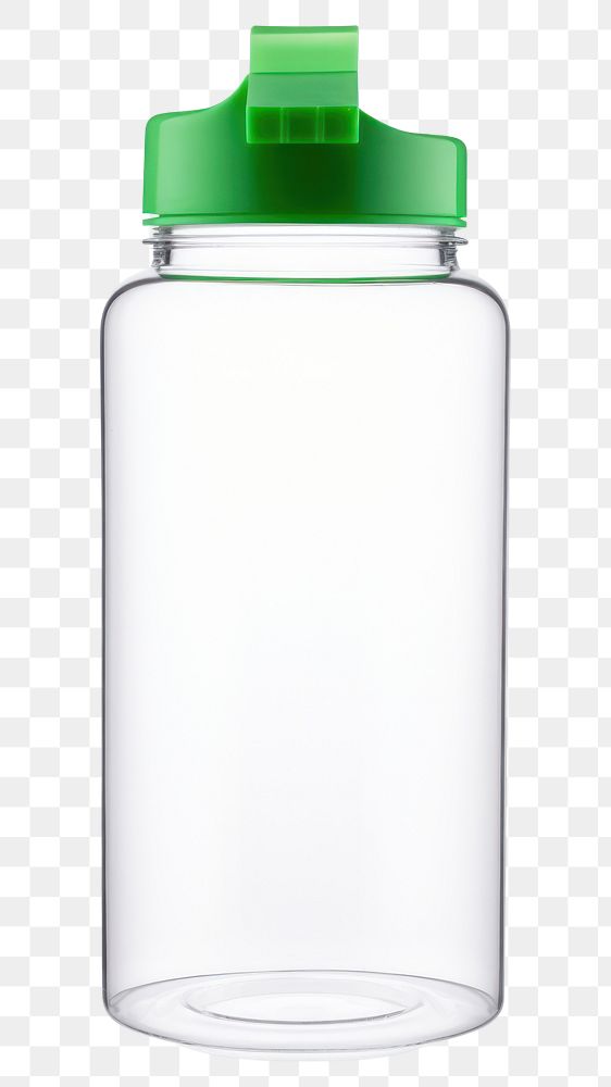 PNG Plastic water bottle green white background refreshment. 