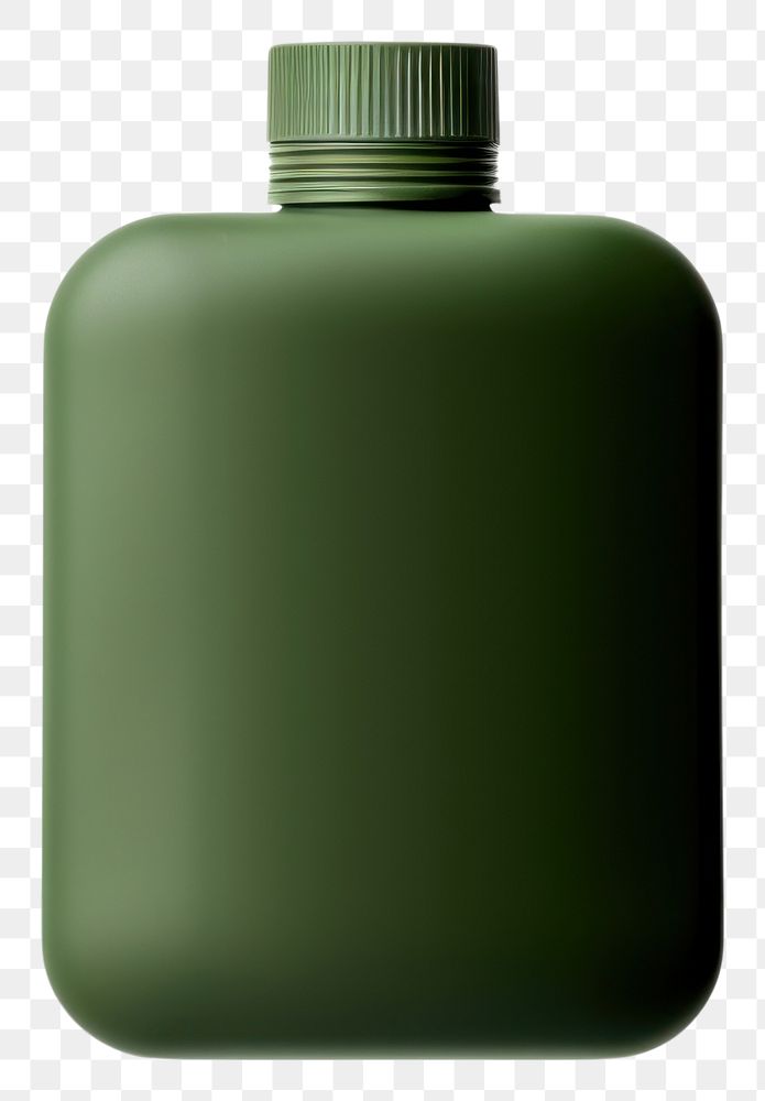 PNG  Ceremic SHAMPOO BOTTLE in army green bottle simplicity white background. AI generated Image by rawpixel.