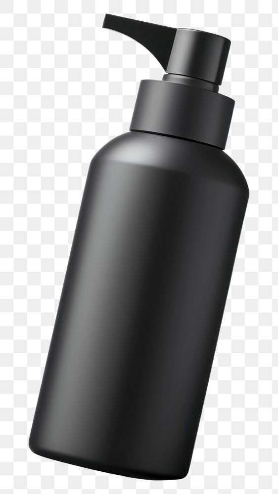 PNG  Shampoo bottle with a pump in black white background monochrome container. AI generated Image by rawpixel.