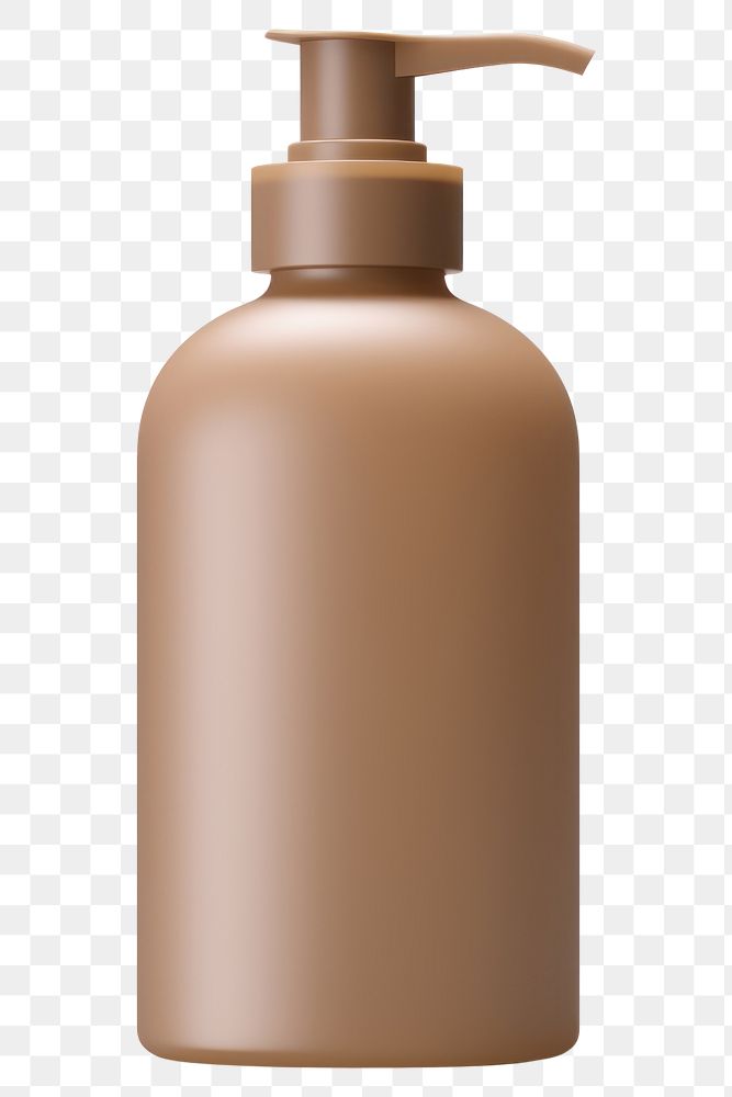 PNG  SHAMPOO BOTTLE bottle simplicity brown. AI generated Image by rawpixel.