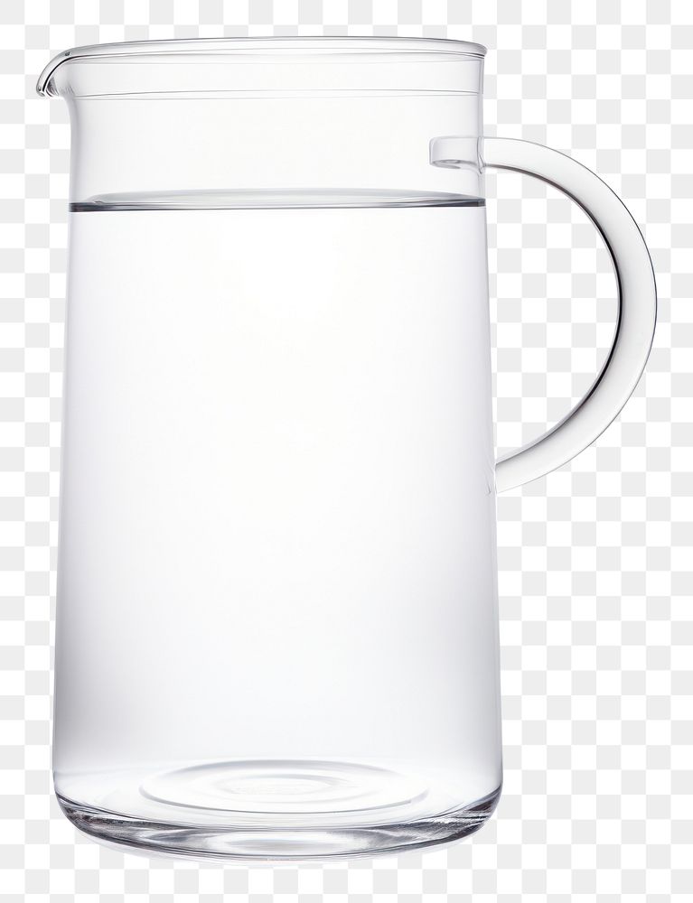PNG  Carafe of water with crok lid transparent glass jug.
