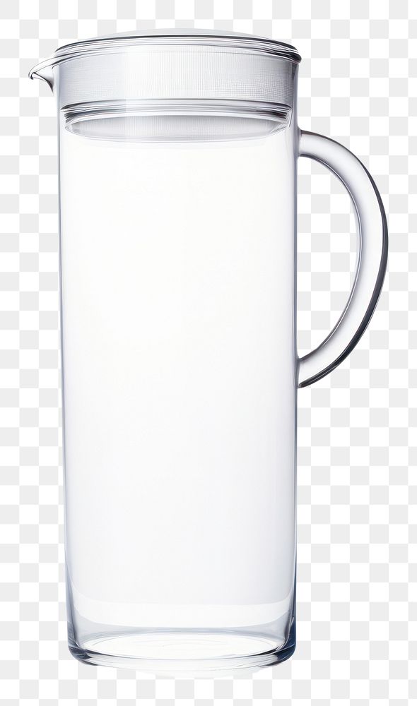 PNG  Carafe of water with crok lid transparent bottle glass.