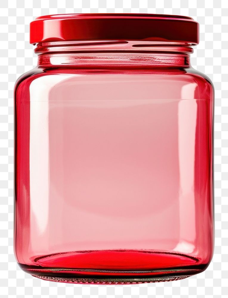 PNG  Red color jar white background drinkware.