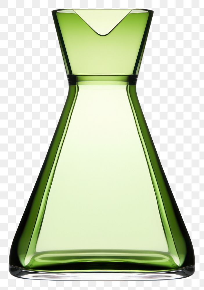 PNG  Carafe bottle green vase.