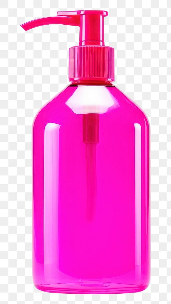 PNG  SHAMPOO BOTTLE bottle pink white background. AI generated Image by rawpixel.