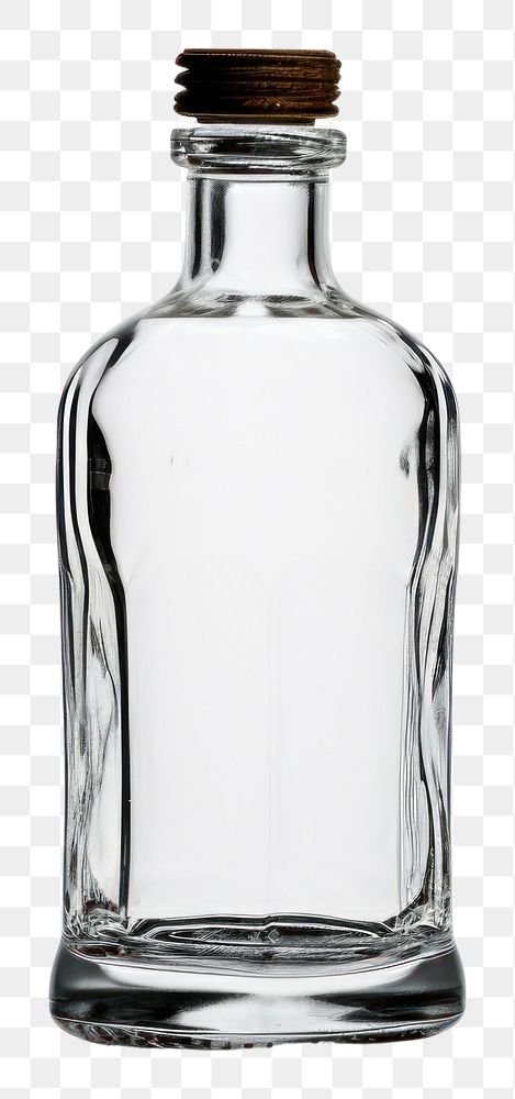 PNG  Vintage vodka bollte transparent bottle glass.