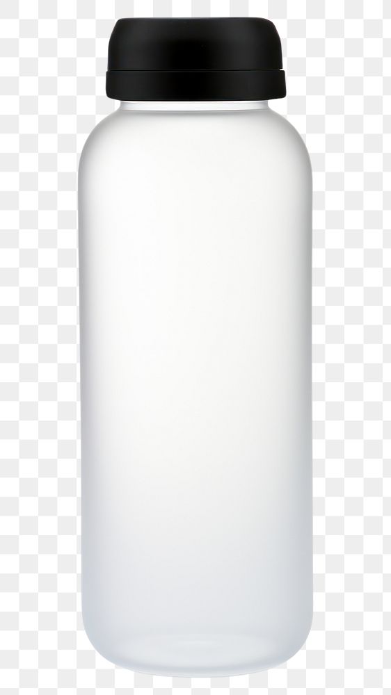 PNG  Matte plastic water bottle jar white background biochemistry. AI generated Image by rawpixel.