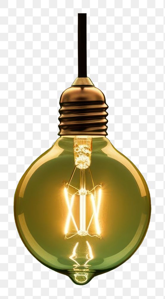 PNG  Green Light bulb lightbulb innovation lamp.