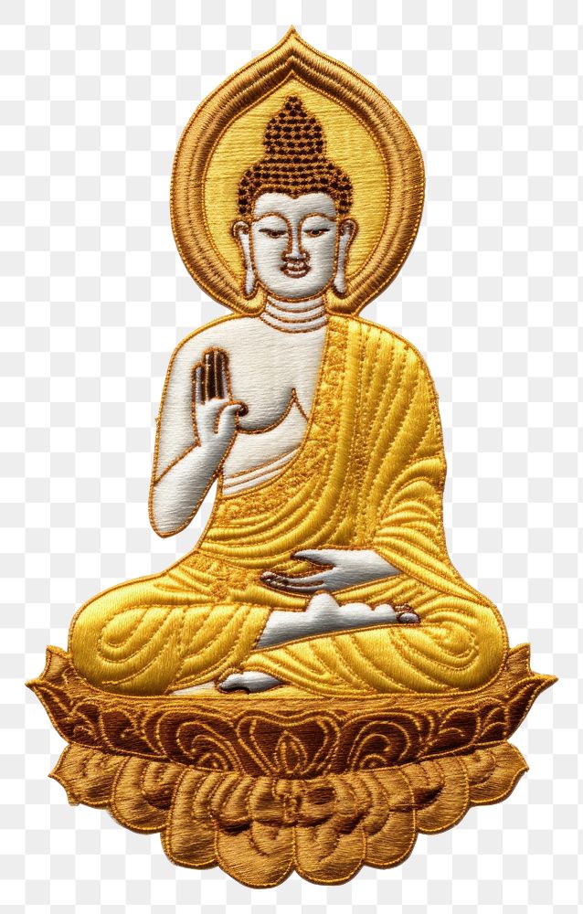 PNG Buddha statue craft white background representation. AI generated Image by rawpixel.