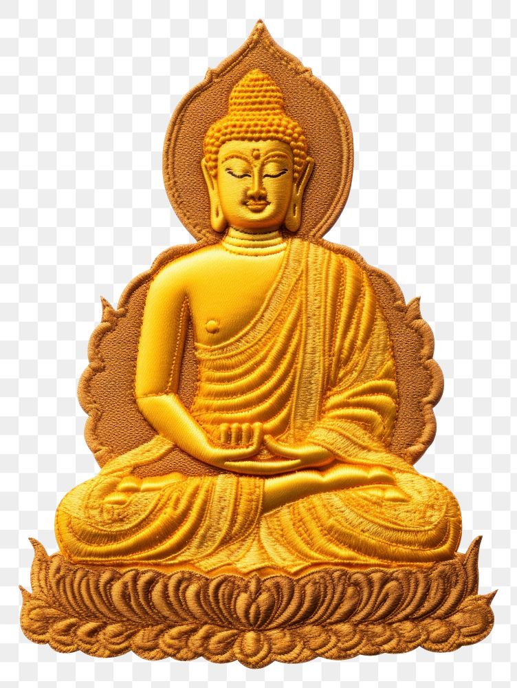 PNG Buddha statue craft white background representation. AI generated Image by rawpixel.