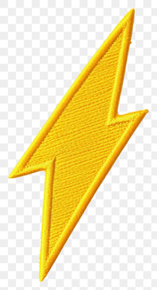PNG Lightning bolt symbol yellow white background