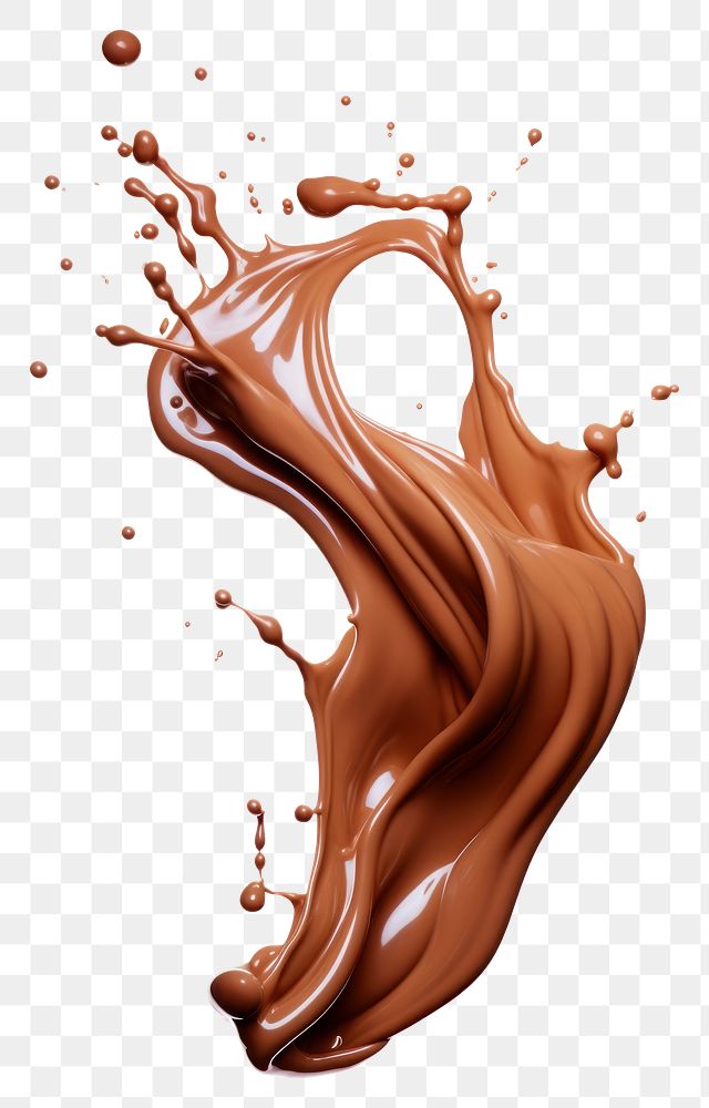 PNG Chocolate refreshment splattered freshness. AI generated Image by rawpixel.
