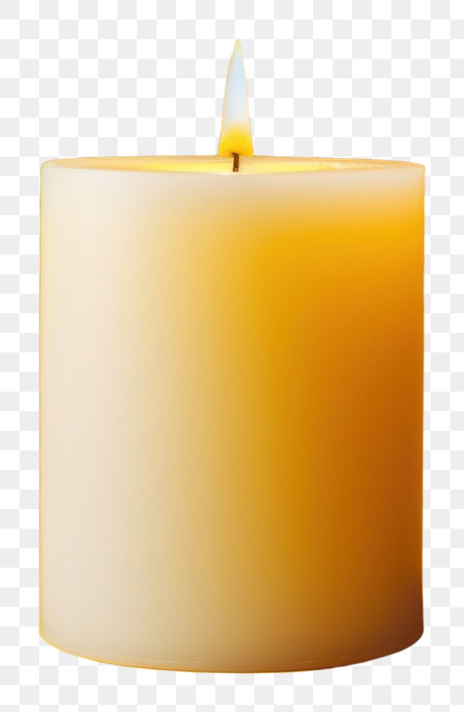 PNG  Candle mockup yellow illuminated simplicity.