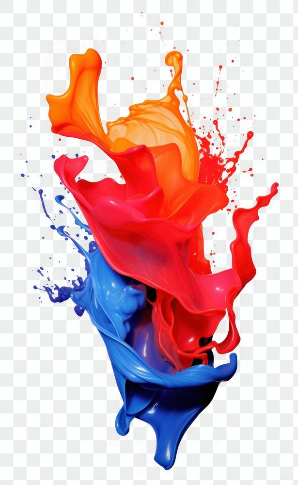 PNG Oil paint white background splattered creativity. AI generated Image by rawpixel.