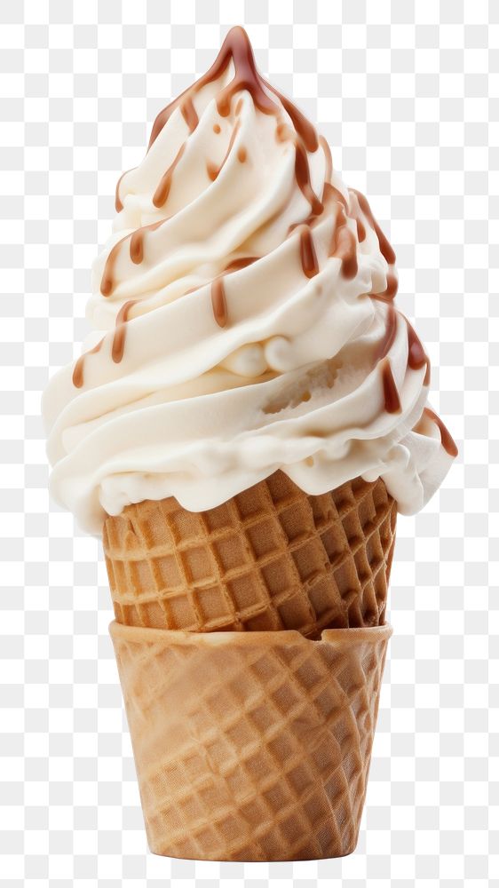 PNG Soft serve ice cream dessert food cone.