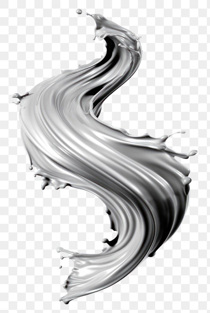 PNG Silver drawing sketch swirl. AI generated Image by rawpixel.