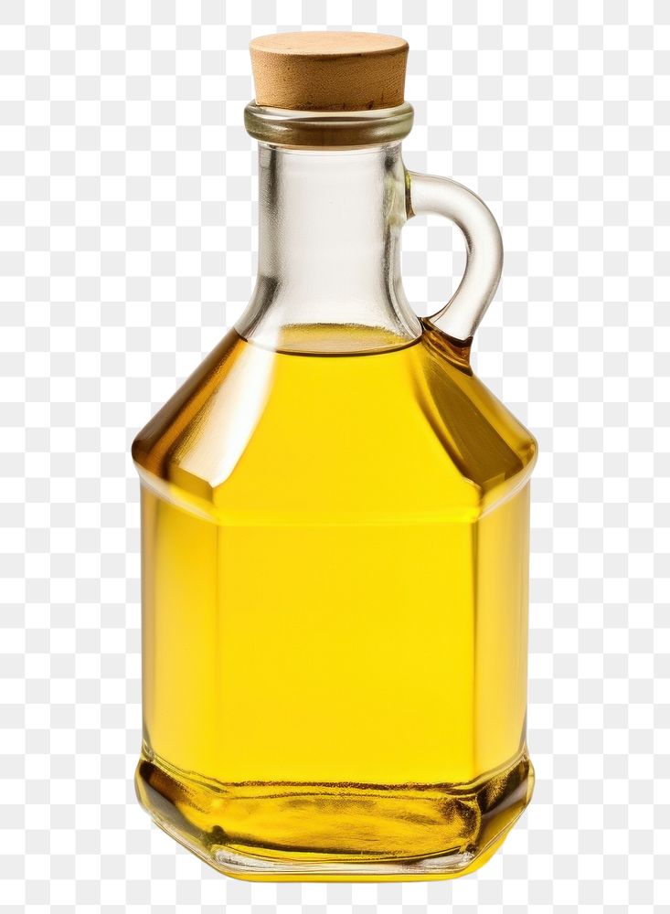 PNG  Photo of vegetable oil bottle white background refreshment.