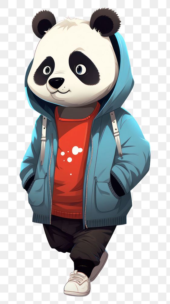 PNG  Panda mascot animal bear. AI generated Image by rawpixel.