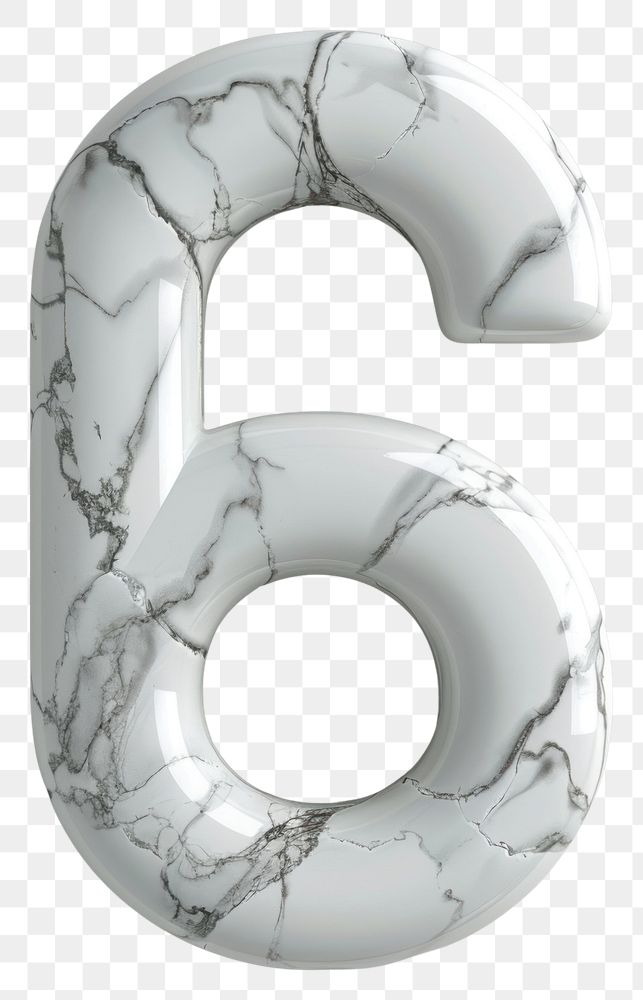 PNG Number 6 number symbol shape.