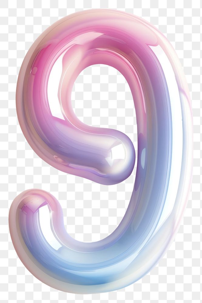 PNG Number 9 number abstract symbol.