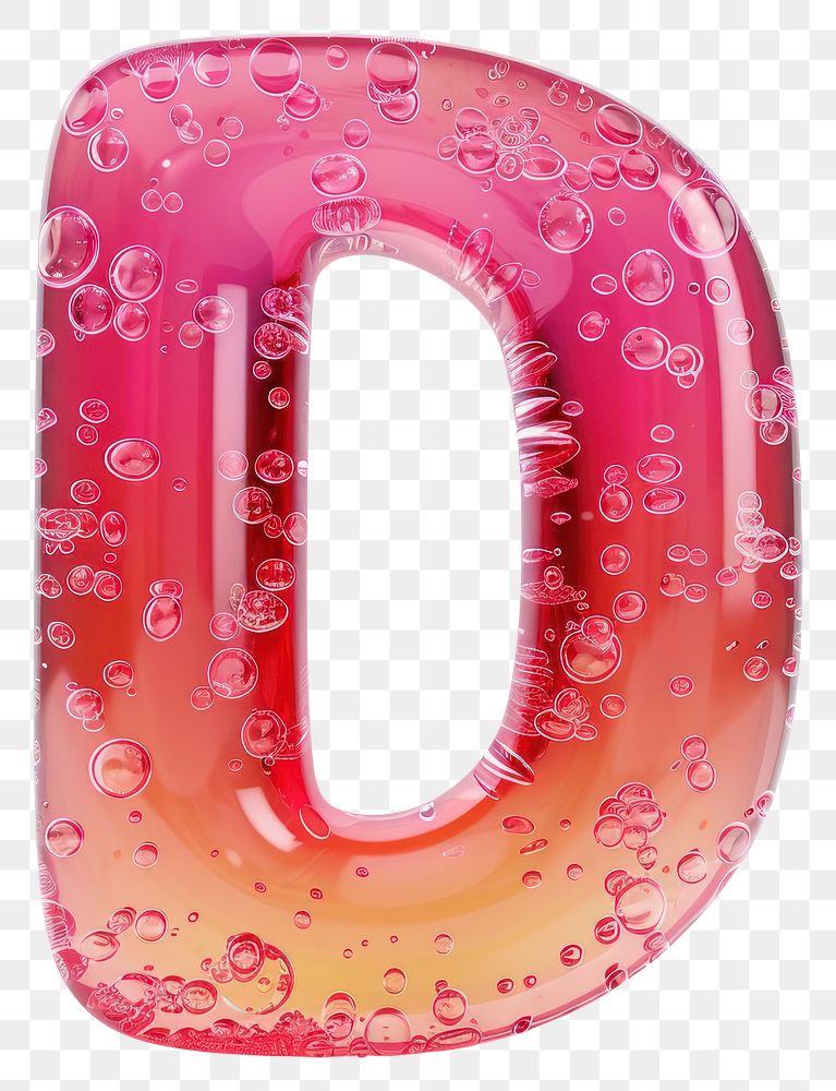 PNG Letter D number bubble symbol.