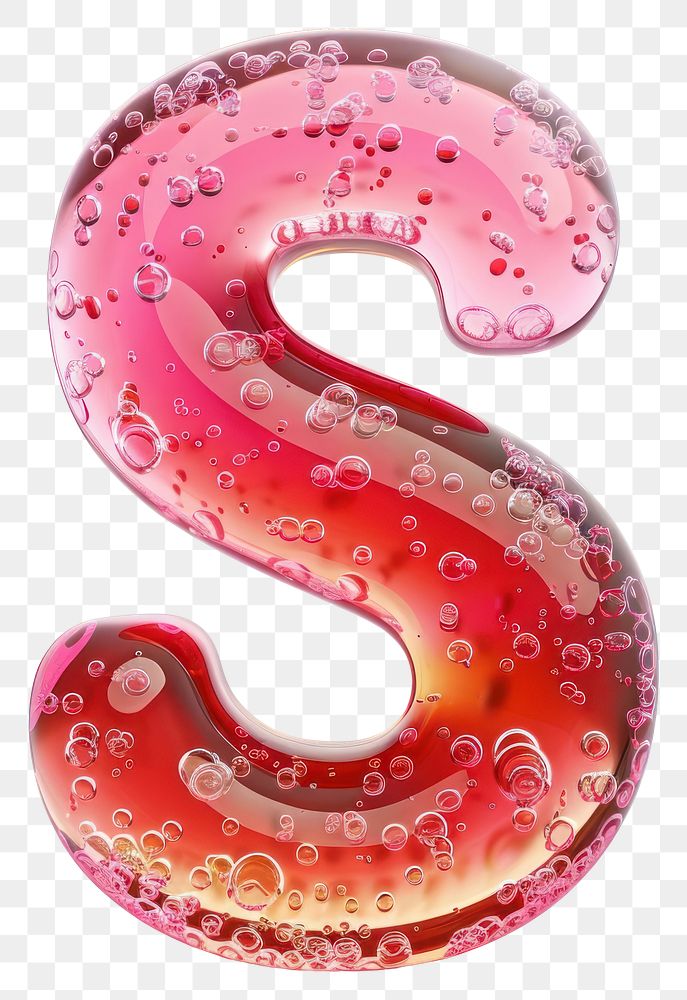 PNG Letter S symbol number pink.