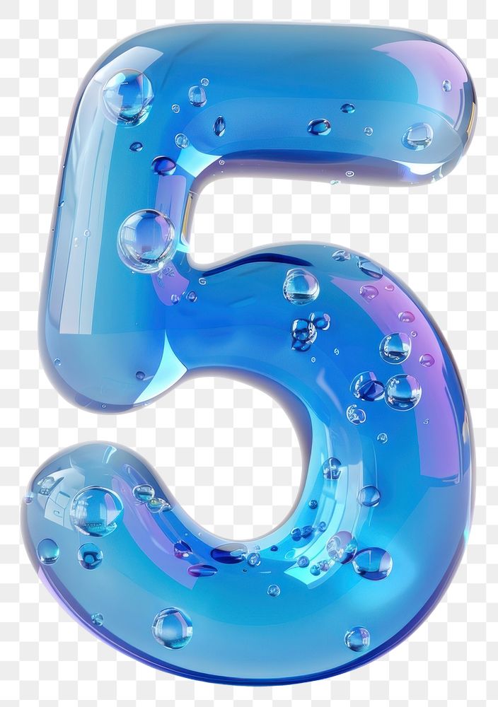 PNG Number 5 number symbol shape.