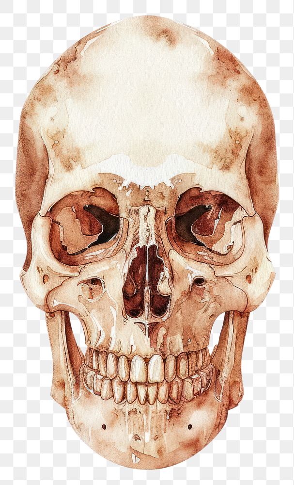PNG Skull anthropology disguise portrait.